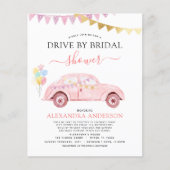 Papier Blush rose gold foil défilé de mariage à petit bud (Devant)