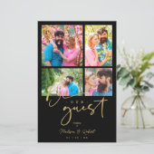 Papier Boda de Collage Budget Black tendance 4 Fotos (Debout devant)