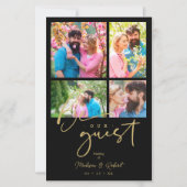 Papier Boda de Collage Budget Black tendance 4 Fotos (Devant)