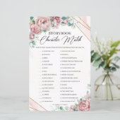 Papier Bohême blush rose Storybook Caractère Match (Debout devant)