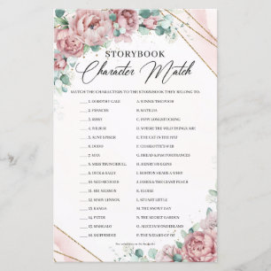 Papier Bohême blush rose Storybook Caractère Match