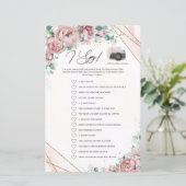 Papier Bohème floral roux eucalyptus cadre or I Spy (Debout devant)
