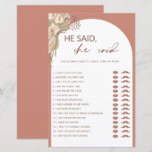 Papier Bohême il dit qu'elle a dit jeu de douche de nage (Devant / Derrière)