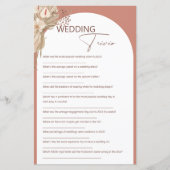 Papier Bohème il dit qu'elle a dit mariage trivia jeu (Devant)