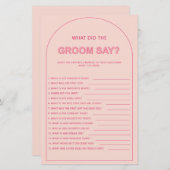 Papier Bohème qu'est-ce que le marié a dit douches nuptia (Devant / Derrière)