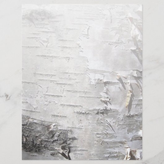 Papier bohème rustique campagne chic arbre écorce bouleau (Devant)