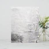 Papier bohème rustique campagne chic arbre écorce bouleau (Debout devant)