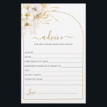 Papier Bohemian Tropical Advice for the Bride card<br><div class="desc">Bohemian Tropics conseil pour la carte de fiancée</div>