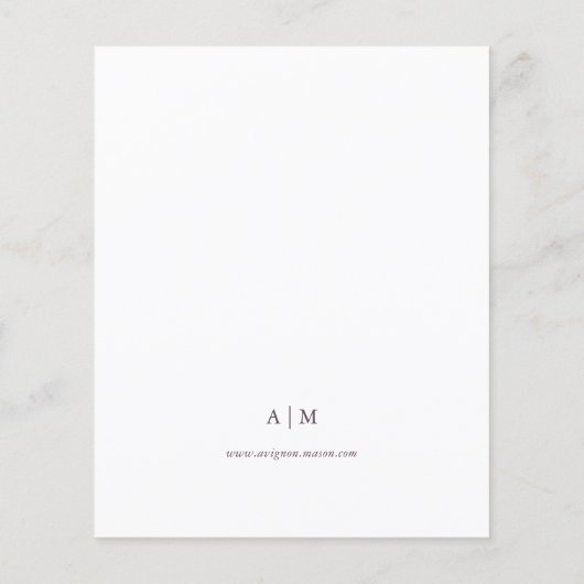 Papier Bohémien Anglais Lavender Fall Arch Budget Mariage (Dos)