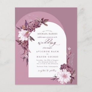 Papier Bohémien Anglais Lavender Fall Arch Budget Mariage