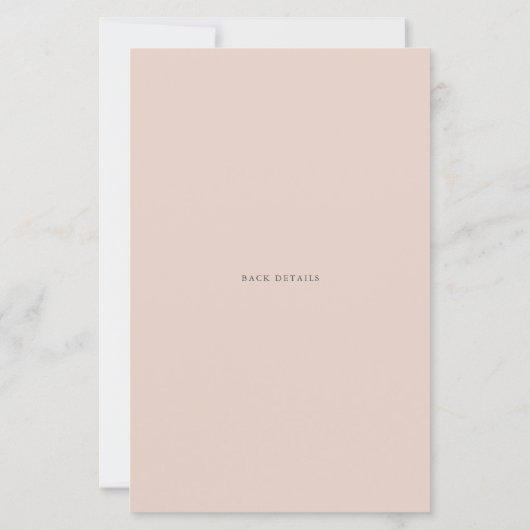 Papier Boho Aquarelle Mauve Peach Fleurs Baby Sprinker (Dos)