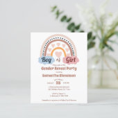 Papier Boho arc-en-ciel garçon ou fille sexe révéler le b (Debout devant)