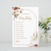 Papier Boho Arch White Citrouille Love Prayers for Baby S (Debout devant)