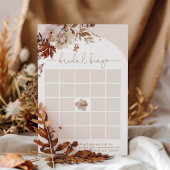 Papier Boho automne arch nuptiale douche jeu de bingo