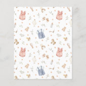 Papier Boho Baby Clothes Budget Sexe Reveillez Invitation (Dos)