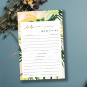 Papier Boho Blush Green Tropical Palm Conseils pour maman