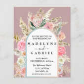 Papier Boho Bouquet Pampas Arche en Grass Budget Invitati (Devant)