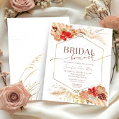 Papier Boho Bridal Brunch Invitation de la douche nuptial