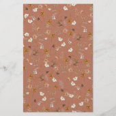 Papier Boho Chic Fleur sauvage Arch Bride Jeu de Bingo (Dos)