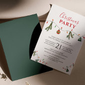 Papier Boho Chic Noël Fête Invitation