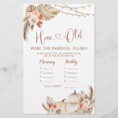 Papier Boho Citrouille rustique tombent amoureux Comment (Devant)