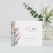 Papier Boho Eucalyptus Naturel Pampas Mariage Grass RSVP (Debout devant)