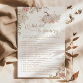 Papier Boho fall citrouille Qu'a dit le marié