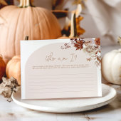 Papier Boho fall Qui suis-je jeu de douche nuptiale