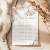 Papier Boho fall Voudrait-elle plutôt nuptiale douche jeu
