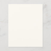 Papier Boho Fleur sauvage Budget Bridal Douche Invitation (Dos)