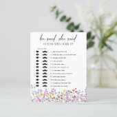 Papier Boho Fleur sauvage Douche Il A Dit Qu'Elle A Dit G (Debout devant)