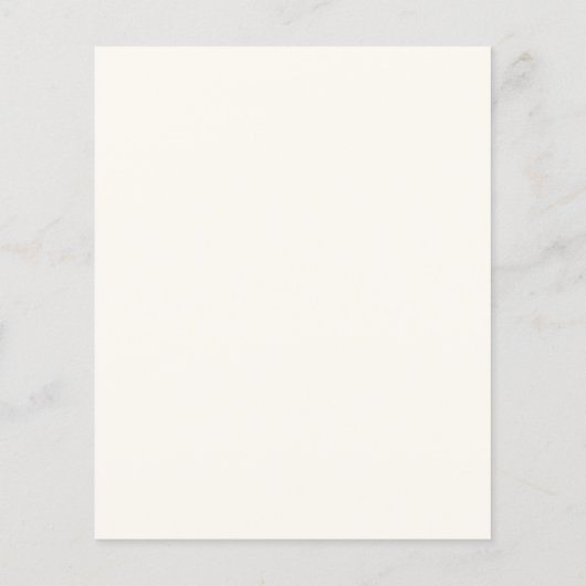 Papier Boho Fleur sauvage Élégant Baby shower budgétaire (Dos)