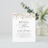 Papier Boho Fleur sauvage Fête des mariées Script Invitat (Debout devant)