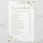 Papier Boho Fleur sauvage Over or Under Brive (Devant)