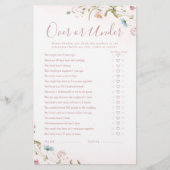 Papier Boho Fleur sauvage Over or Under Brive (Devant)