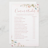 Papier Boho Fleur sauvage Over or Under Brive (Devant / Derrière)