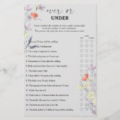 Papier Boho Floral au-dessus ou sous le jeu de douche nup (Devant)