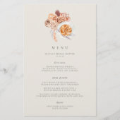 Papier Boho Floral Café Thème Fête des mariées Brunch Men (Devant)