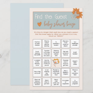 Papier Boho Floral Découvrez le bébé invité Jeu de Brise-