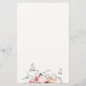 Papier Boho Floral Qui Connaît Le Jeu De Fête des mariées (Dos)