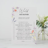 Papier Boho Flowers Voudrait-elle plutôt le jeu de douche (Debout devant)