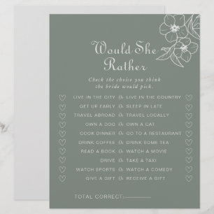 Papier Boho Green Voudrait-Elle Plutôt Fête des mariées J
