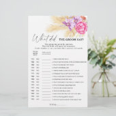 Papier Boho greenery - Qu'est-ce que le marié a dit jeu d (Debout devant)