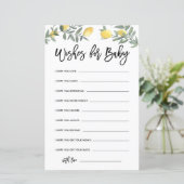 Papier Boho Lemon Baby shower bien des souhaits pour la c (Debout devant)