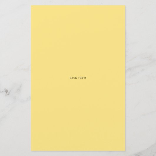 Papier Boho Lemon Baby shower bien des souhaits pour la c (Dos)