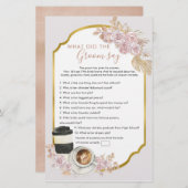 Papier Boho Love brasse la Fête des mariées Ce que dit Gr (Devant / Derrière)