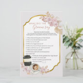 Papier Boho Love brasse la Fête des mariées Ce que dit Gr (Debout devant)