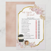 Papier Boho Love est en train de brasser la Fête des mari (Devant / Derrière)