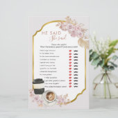 Papier Boho Love est en train de brasser la Fête des mari (Debout devant)