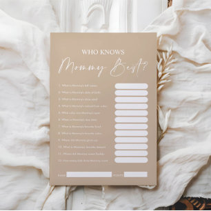 Papier Boho Minimaliste Qui Connaît Maman La Meilleure Ca